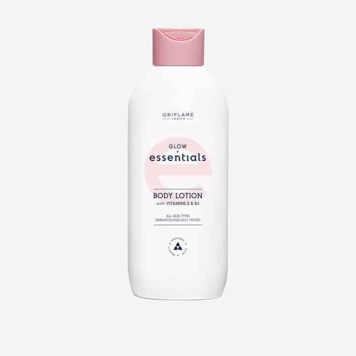 Glow Essentials Body Lotion with Vitamins E & B3