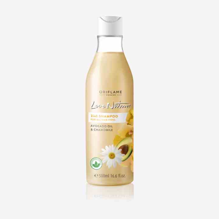 Love Nature 2in1 Shampoo for All Hair Types Avocado Oil & Chamomile