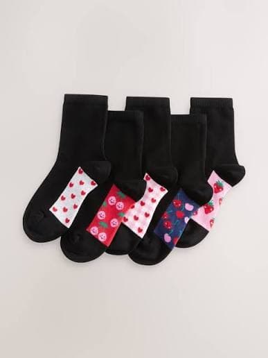 Ankle School Socks (5-Pack)