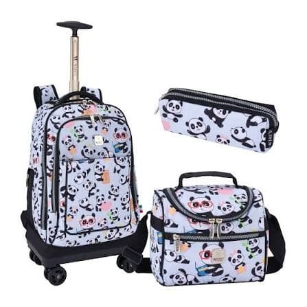 Wheeled School Bag with Trolley Handle